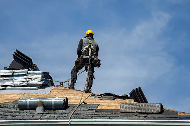 Professional Roofing technician working in Climax, NC